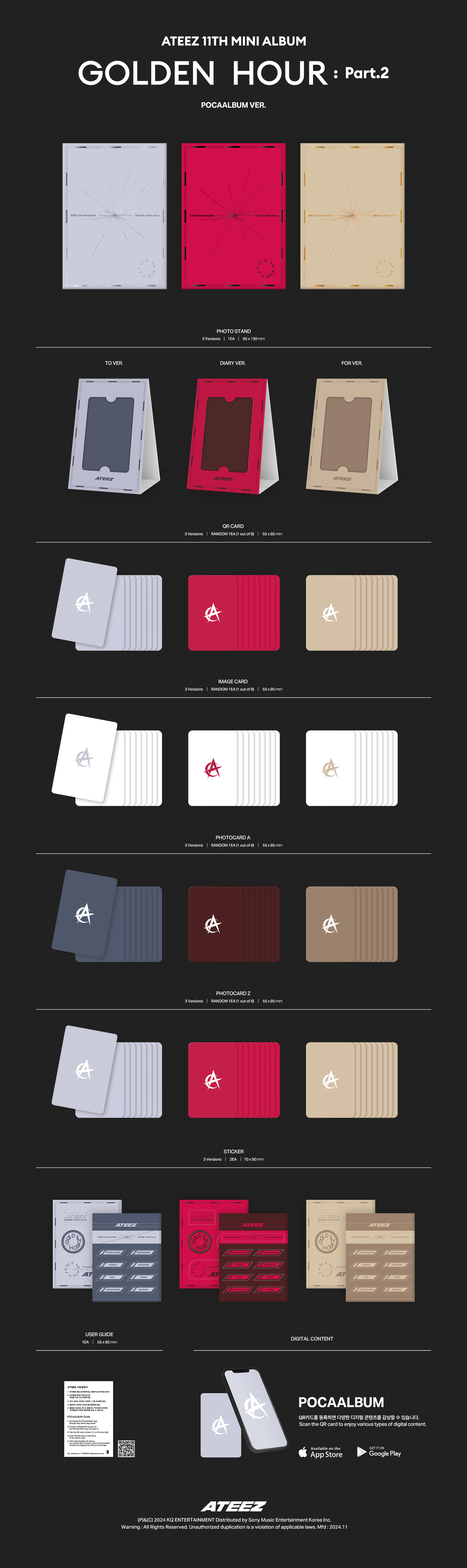 ATEEZ - GOLDEN HOUR : PART 2 (POCCAALBUM Ver.)